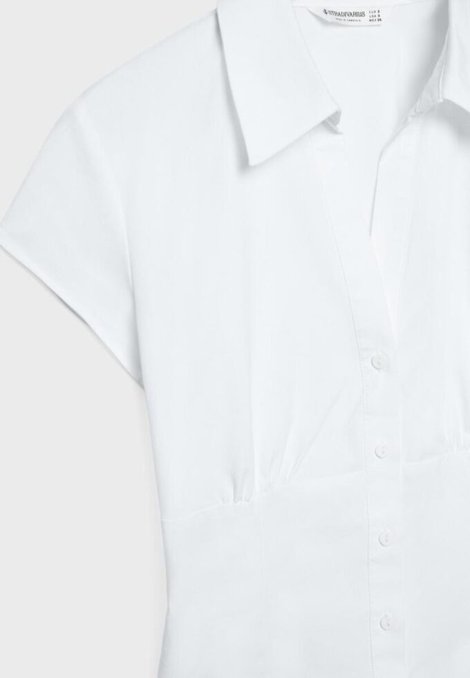 Short Sleeve Shirt with Underbust Seam
