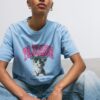 Short Sleeve T-Shirt with Graphic and Appliqua Short Sleeve T-Shirt with Graphic and Appliqua