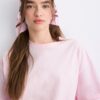 Short Sleeve T-Shirt with Lace Hem Short Sleeve T-Shirt with Lace Hem