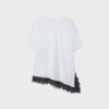 Short Sleeve T-Shirt with Lace Hem