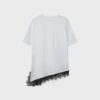 Short Sleeve T-Shirt with Lace Hem