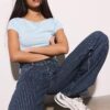 Short Sleeve T-Shirt with Side Ruching