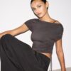 Short Sleeve T-Shirt with Side Ruching Short Sleeve T-Shirt with Side Ruching