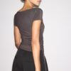 Short Sleeve T-Shirt with Side Ruching Short Sleeve T-Shirt with Side Ruching