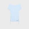 Short Sleeve T-Shirt with Side Ruching