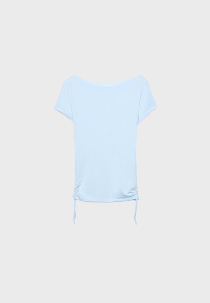 Short Sleeve T-Shirt with Side Ruching