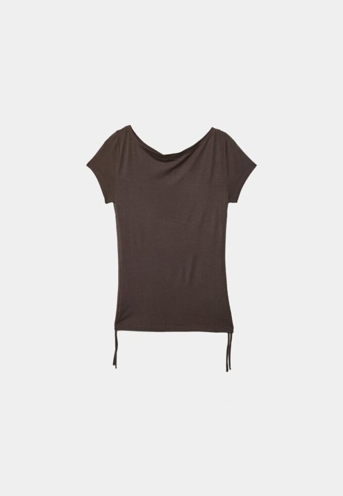 Short Sleeve T-Shirt with Side Ruching Short Sleeve T-Shirt with Side Ruching