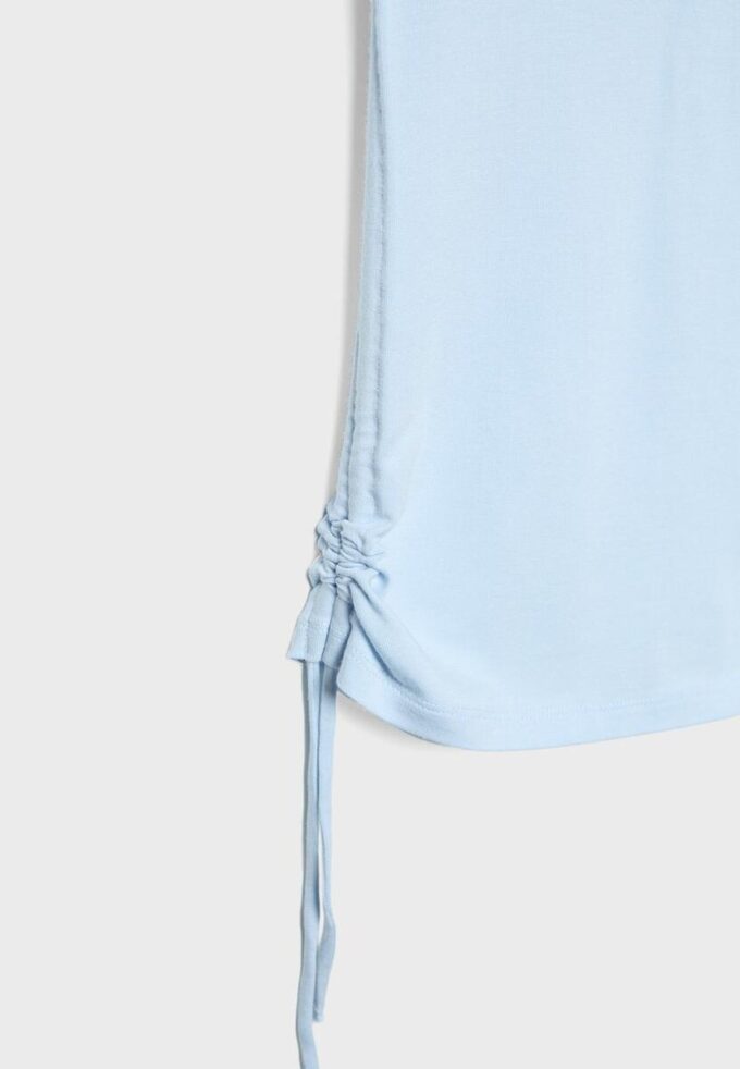 Short Sleeve T-Shirt with Side Ruching