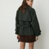 Short Waxed Trench Coat with Belt Short Waxed Trench Coat with Belt