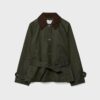 Short Waxed Trench Coat with Belt Short Waxed Trench Coat with Belt
