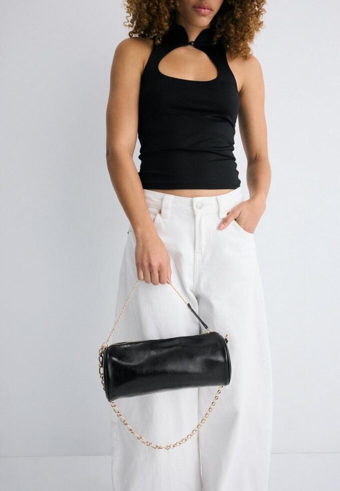 Shoulder Bag with Chain Handle