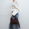 Shoulder Bag with Side Fringes Shoulder Bag with Side Fringes