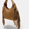 Shoulder Bag with Side Fringes