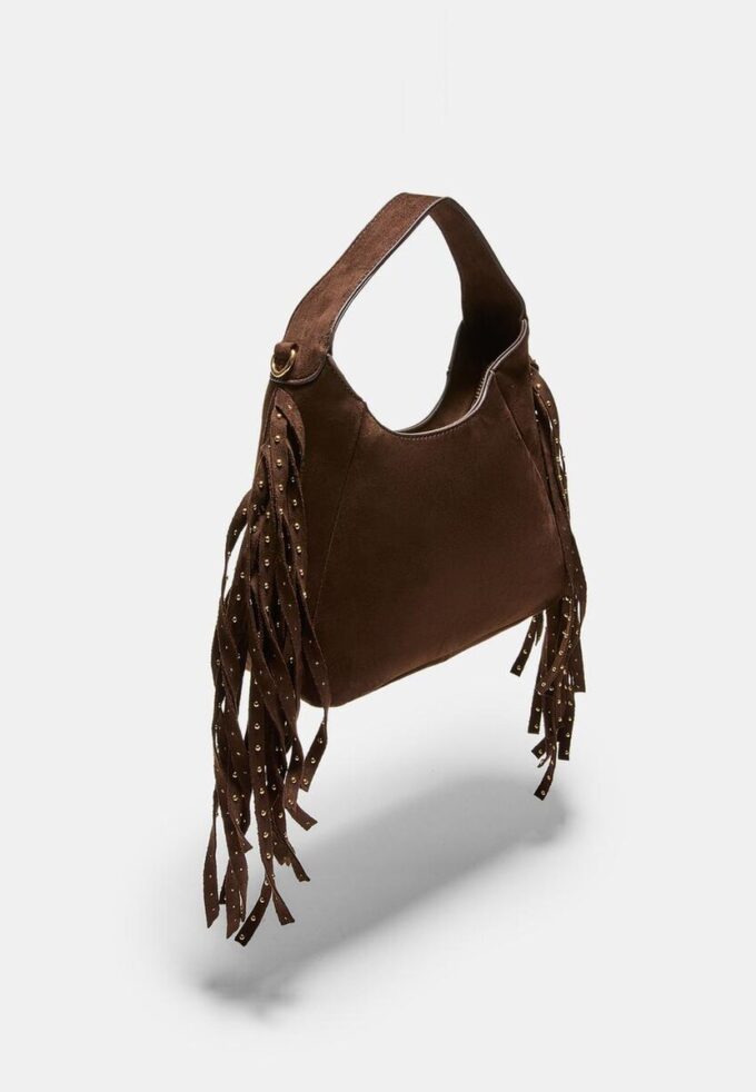 Shoulder Bag with Side Fringes Shoulder Bag with Side Fringes