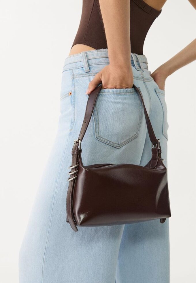 Shoulder Bag with Strap Detail