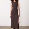 Sleeveless Bengaline Midi Dress