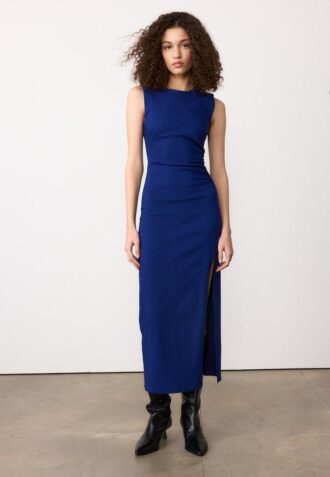 Sleeveless Bengaline Midi Dress