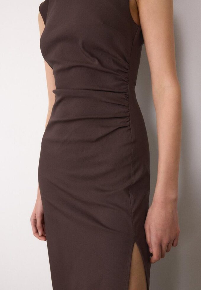 Sleeveless Bengaline Midi Dress