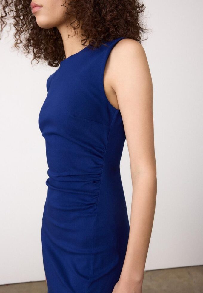 Sleeveless Bengaline Midi Dress
