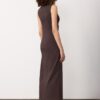 Sleeveless Bengaline Midi Dress