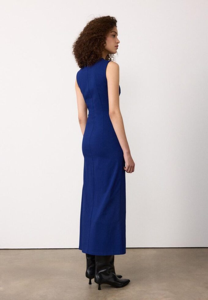 Sleeveless Bengaline Midi Dress