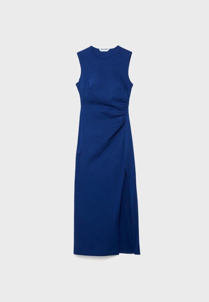Sleeveless Bengaline Midi Dress