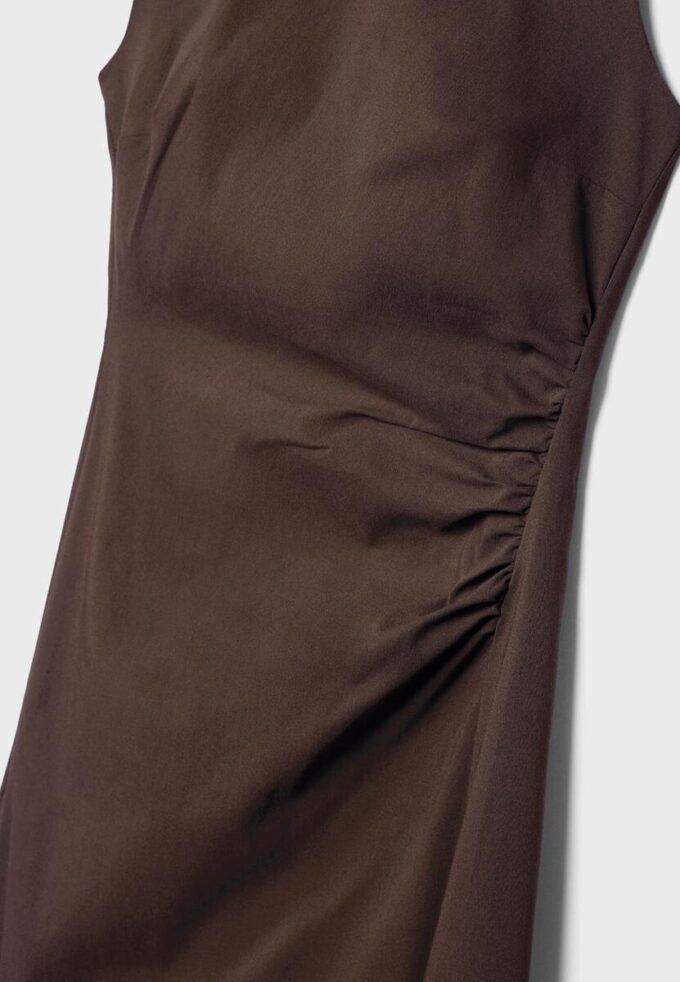 Sleeveless Bengaline Midi Dress