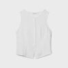 Sleeveless Buttoned Top
