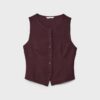 Sleeveless Buttoned Top