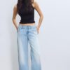Sleeveless Funnel Neck T-Shirt
