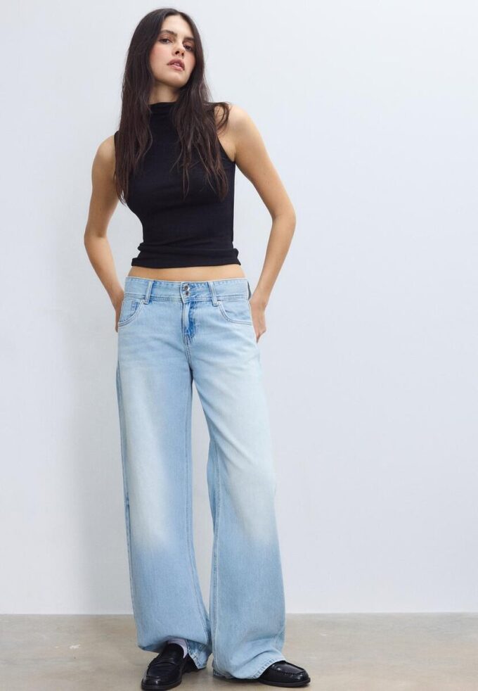 Sleeveless Funnel Neck T-Shirt