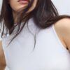Sleeveless Funnel Neck T-Shirt