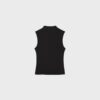 Sleeveless Funnel Neck T-Shirt