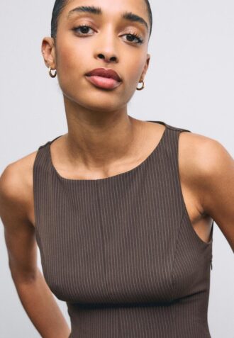 Sleeveless Peplum Top