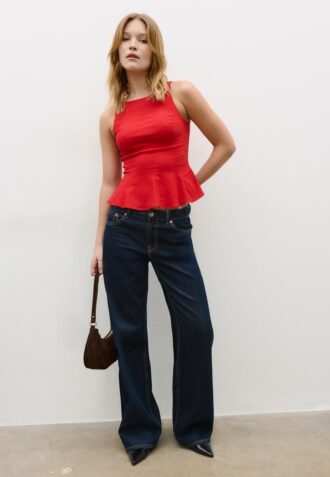 Sleeveless Peplum Top Sleeveless Peplum Top