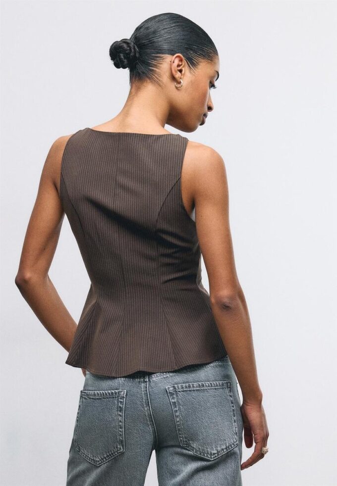 Sleeveless Peplum Top