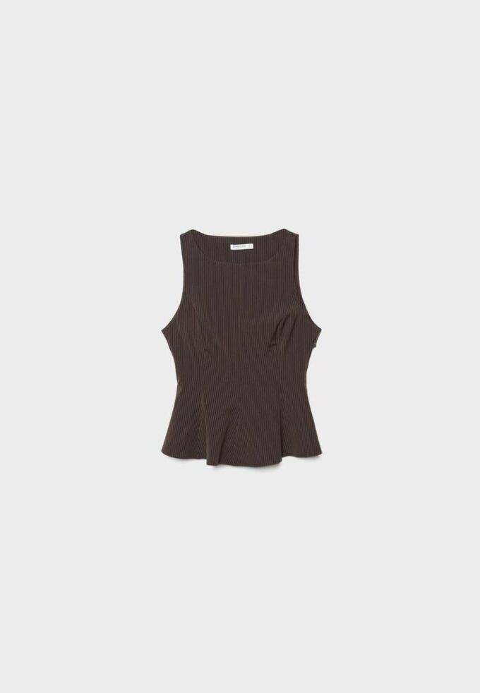 Sleeveless Peplum Top