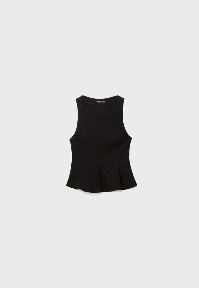 Sleeveless Peplum Top Sleeveless Peplum Top