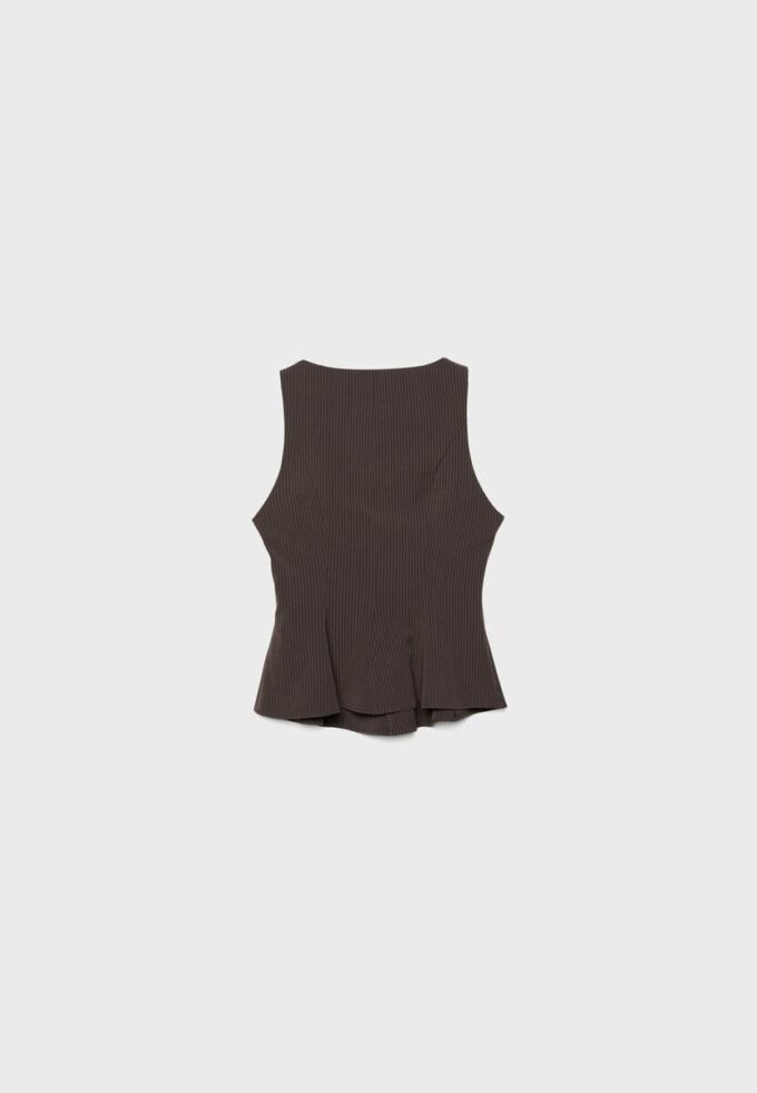 Sleeveless Peplum Top
