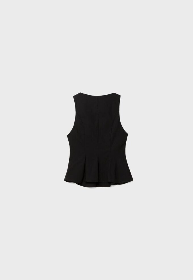 Sleeveless Peplum Top Sleeveless Peplum Top