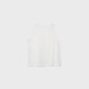 Sleeveless T-Shirt with Stud Embroidery