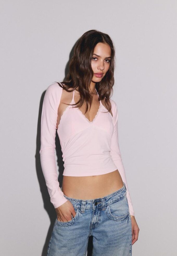 Slim Fit Long Sleeve Bolero