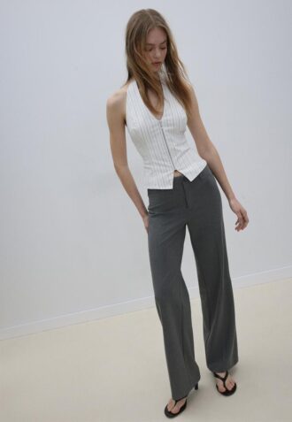 Slim Fit Straight Trousers