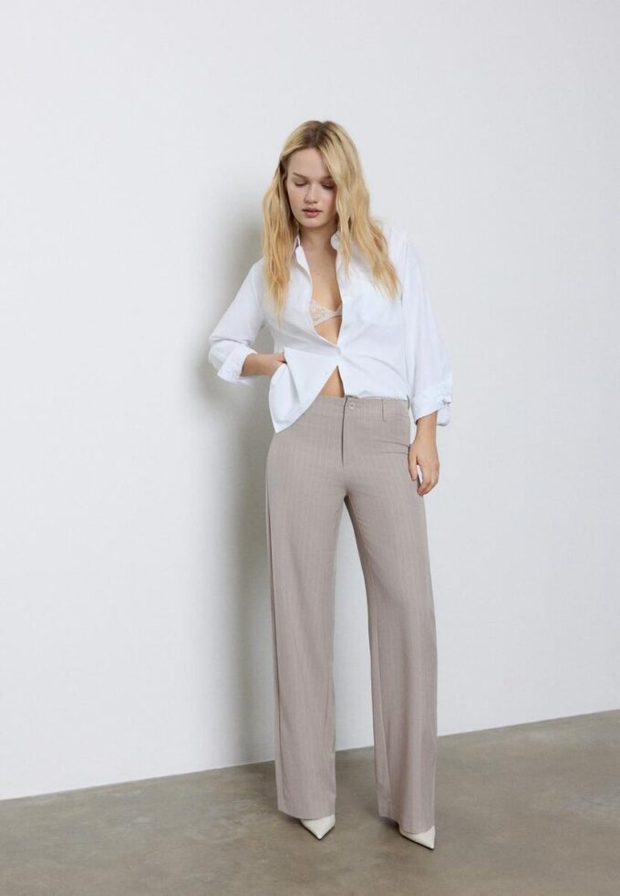 Slim Fit Straight Trousers Slim Fit Straight Trousers