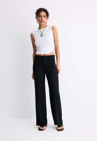 Slim Fit Straight Trousers