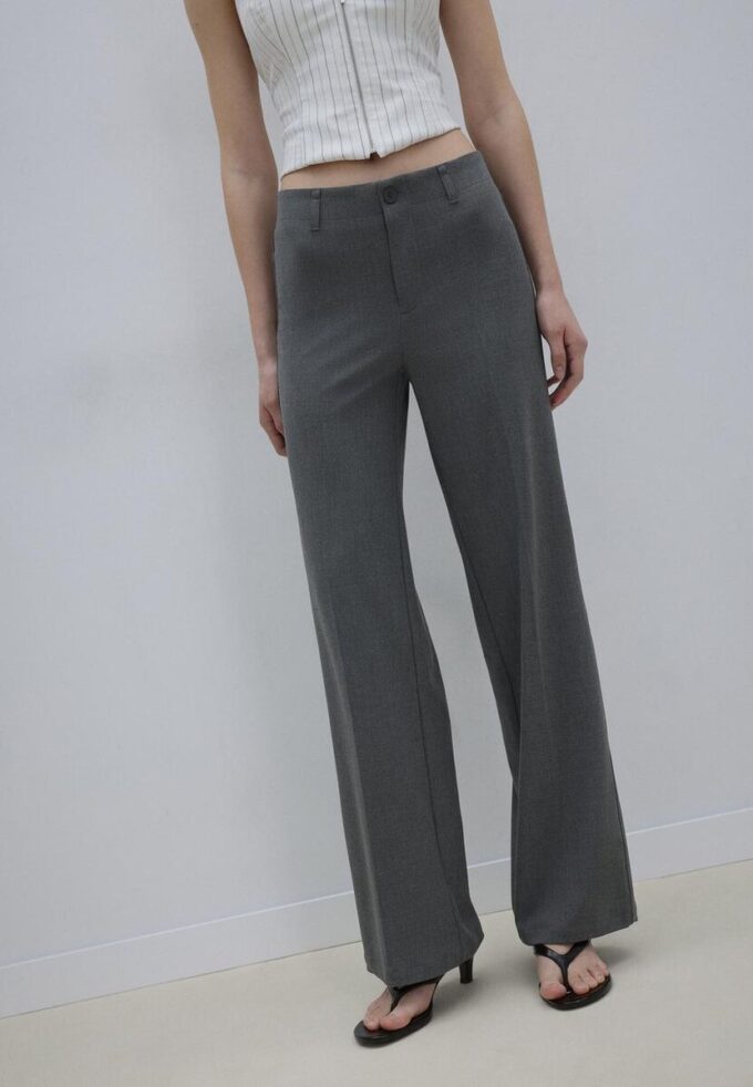 Slim Fit Straight Trousers