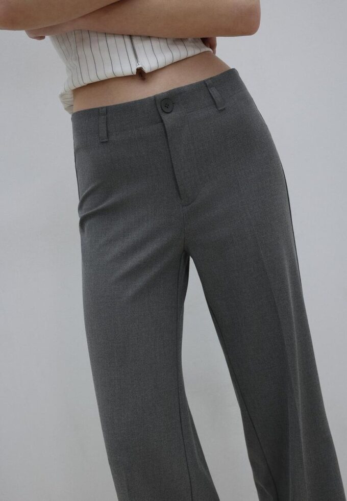 Slim Fit Straight Trousers
