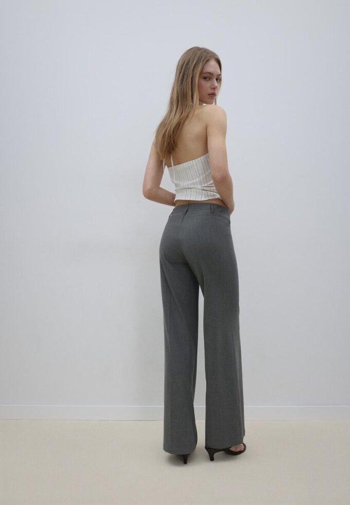 Slim Fit Straight Trousers