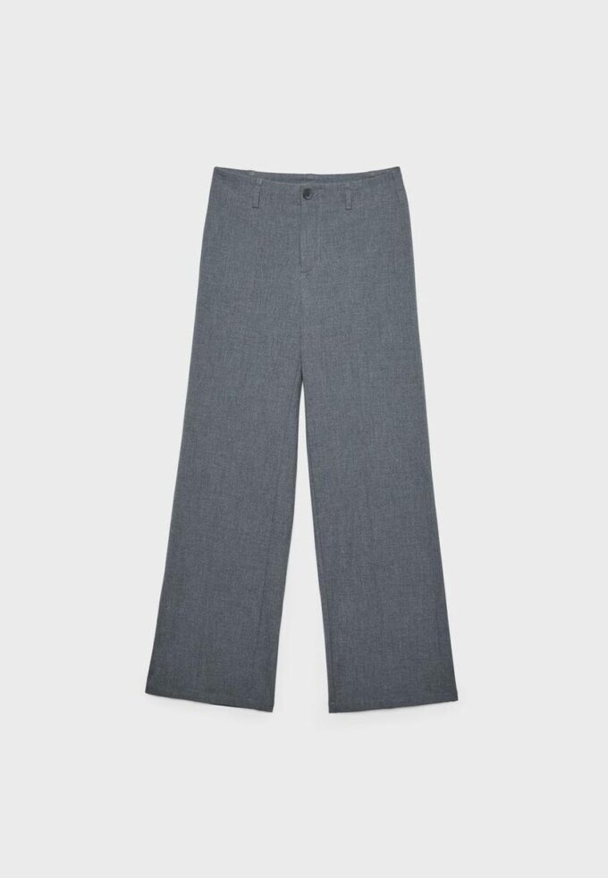 Slim Fit Straight Trousers