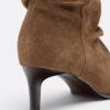 Slouchy Leather Heeled Ankle Boots